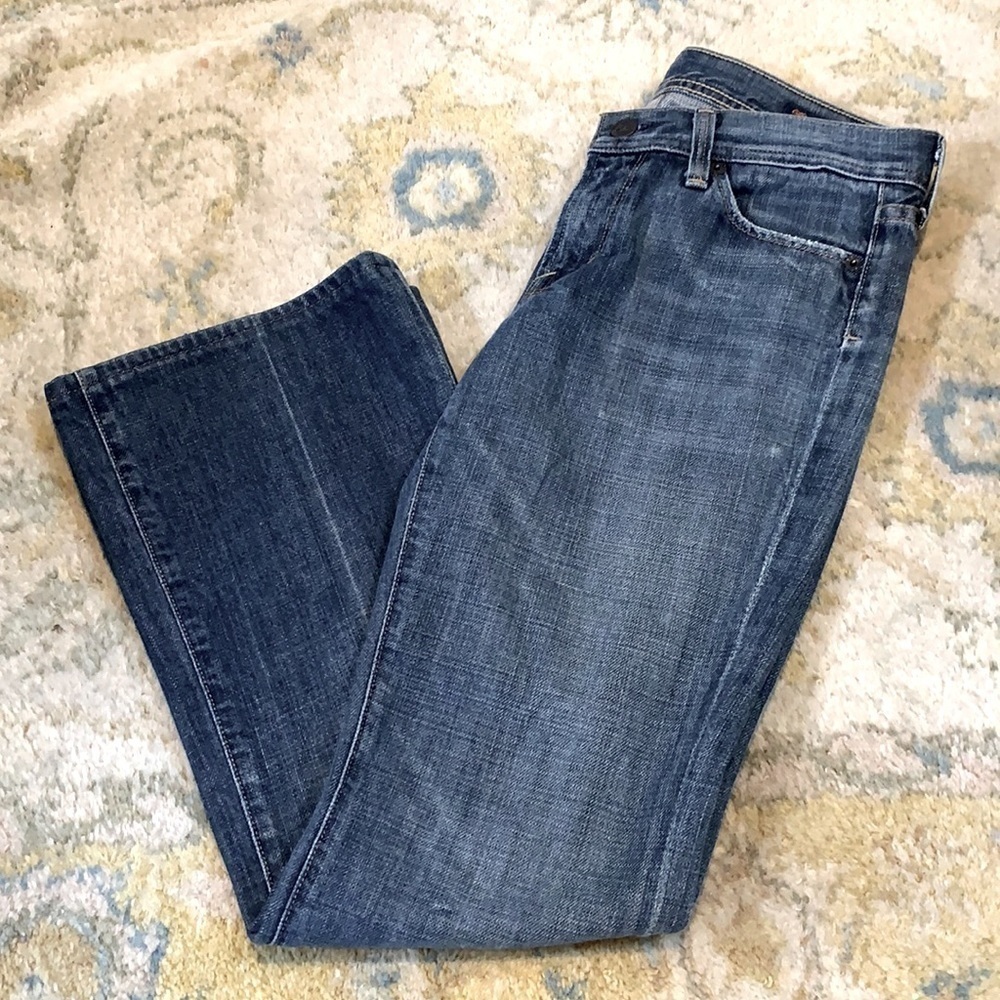 Citizens of Humanity,Ingrid #002,Low-Waist, Flair,Distressed Faded, Blu MKe Jeak